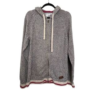 ROOTS Cabin Salt and Pepper Original Full Zip Hoodie M